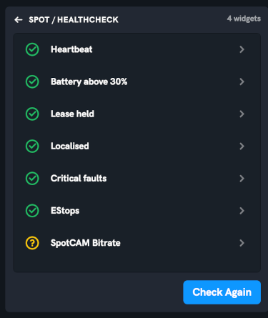 Healthcheck Widget